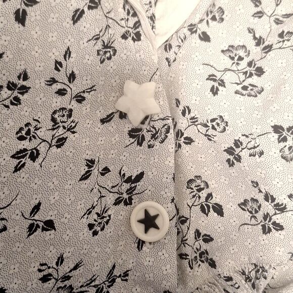 Janice McCarty 40's style vitage retro floral print dress size S - Picture 8 of 10